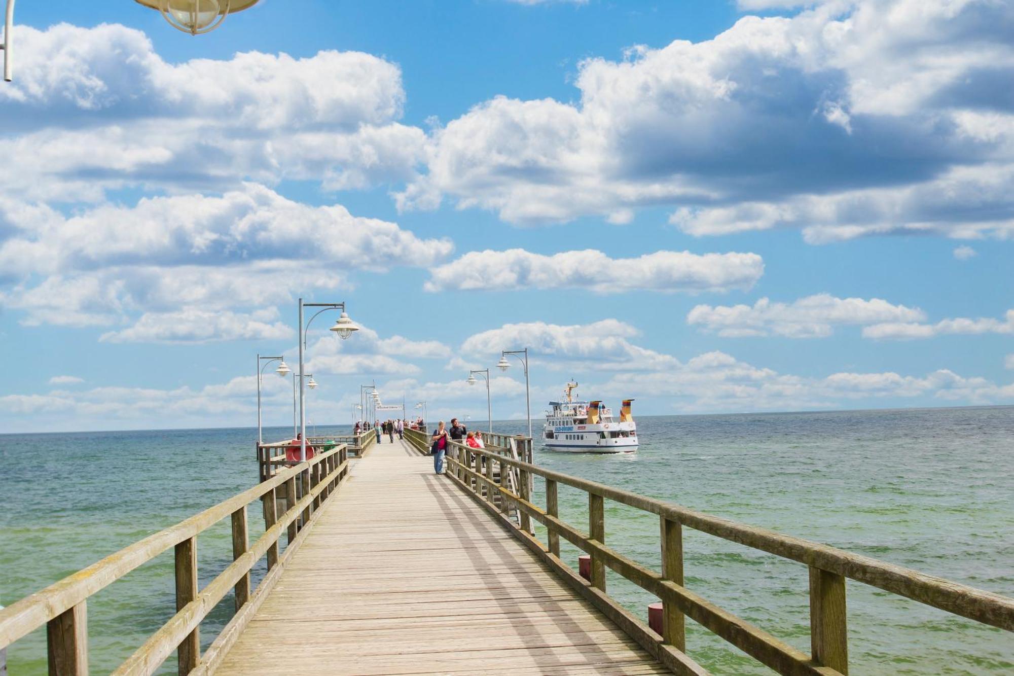 Terrasse, Gratis Nutzung Vom Ahoi Erlebnisbad Und Sauna In Sellin - Meeresblick Fewo 32 Герен Екстер'єр фото